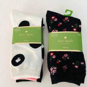 KATE SPADE 6 Pair Crew Socks NWT